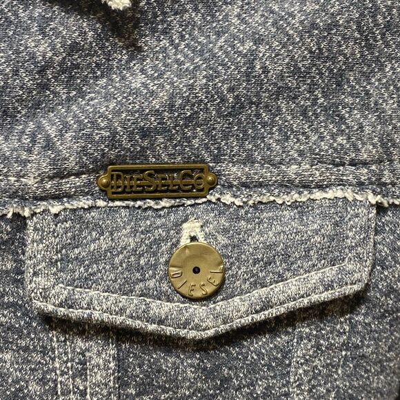 Diesel Co Navy Cream Men's Lightweight Jacket Sweater Size Large - Picture 4 of 11